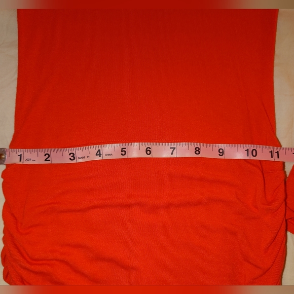 NWT Bt. Poppy BCBG MaxAzria Ruched V-Neck Midi Cocktail Dress - XXS / 00 / 0 😍 - Picture 6 of 9